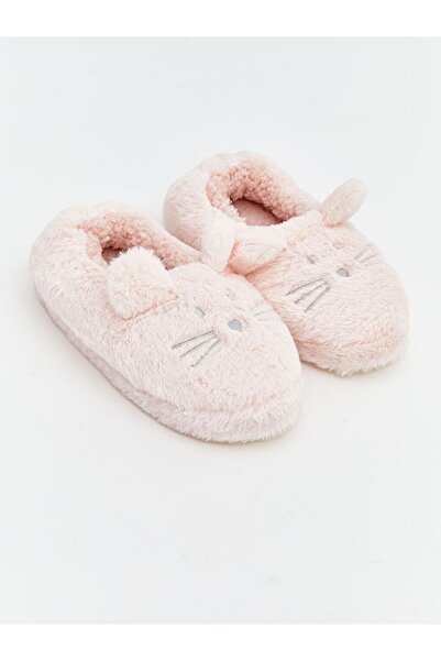 LC Waikiki LCW STEPS Tavşan Figürlü Pelüş Kız Bebek Ev Ayakkabısı
