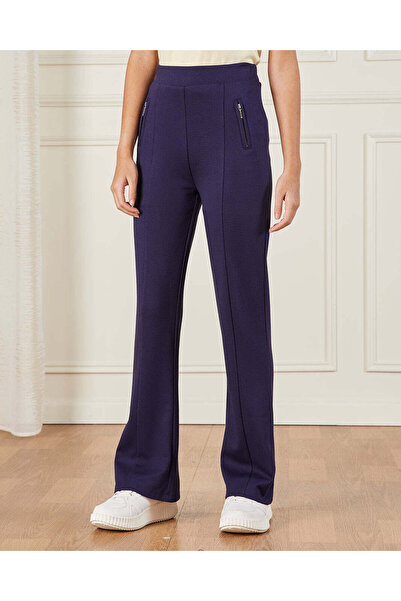 REDTAG بنطال ليجنز بونتي أزرق داكن بسحاب للفتيات الكبيرات