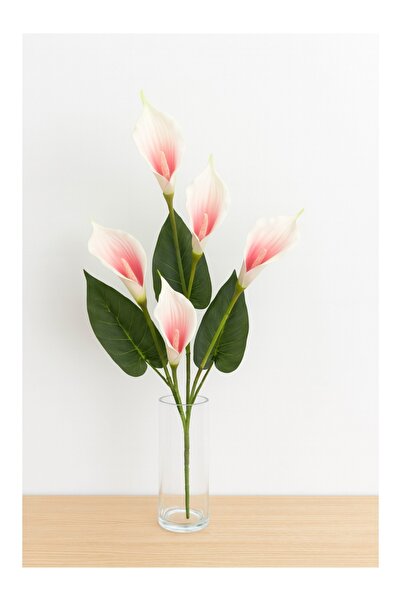 DEFNE DECOR Yapay Çiçek Islak Gala Koyu Pembe 5 Dal uzun 80 cm