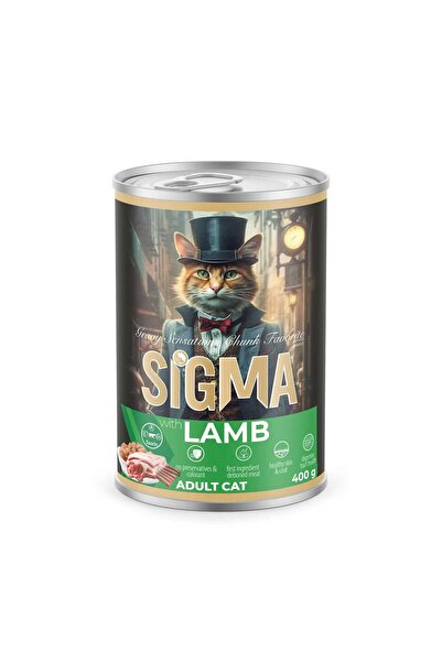 Sigma Wet food for adult cats, Sigma, lamb, 400 g, premium, delicate formula, digestive comfort