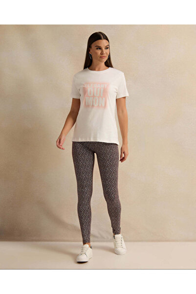 REDTAG Women Beige Printed Leggings