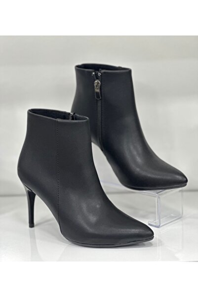 Zen Kadın İnce topuk Siyah Bot