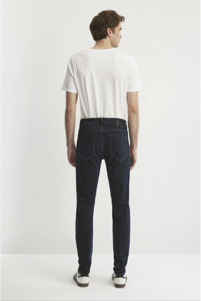 Mavi Erkek Slim Fit Jean Pantolon - Günlük Minimalist Stil