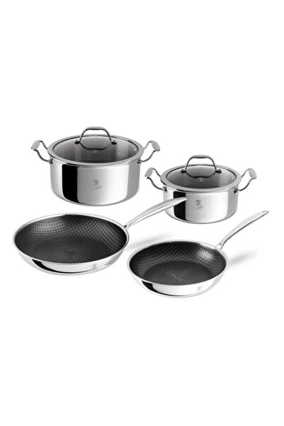 Berlinger Haus Σετ μαγειρικών σκευών Titan Hybrid με αντικολλητικά σκεύη, 6 τ...