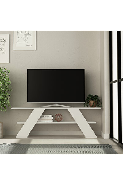 Mourah Home Mourah Farfalla Tv Stand Up To 50 Inches - White