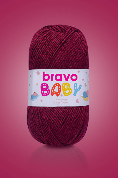 Bravo Baby Bordo 530 Anti Piiling 100 Gr 250 Mt