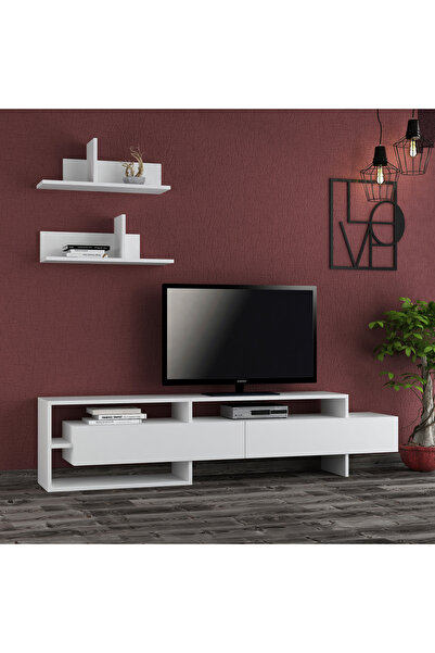Mourah Home Mourah Gara TV Unit Up To 60 Inches - White