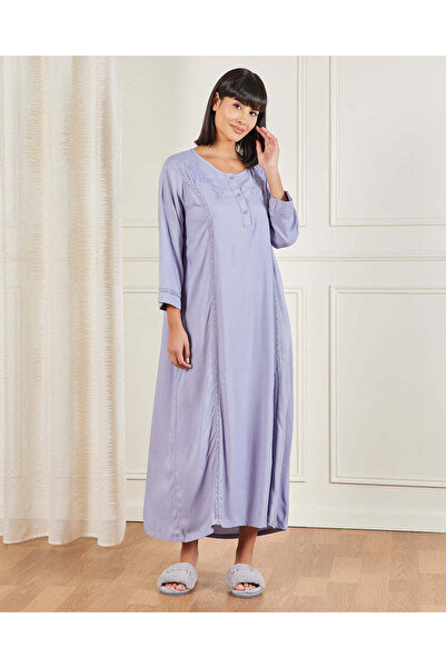 REDTAG قميص نوم نسائي مطرز باللون البنفسجي