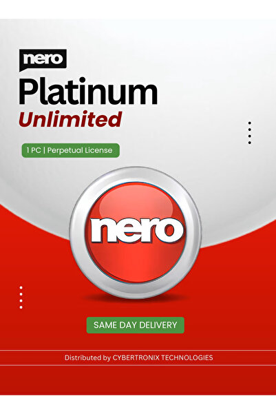 Nero Platinum Unlimited | 1 PC Perpetual License | Digital License | SAME DAY DELIVERY