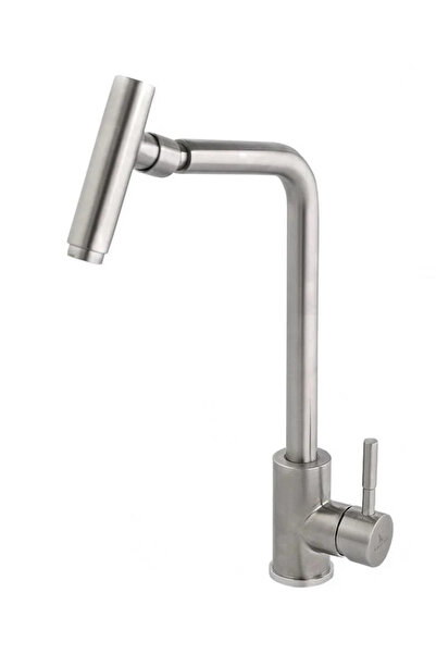 MegaVitrin حنفية مطبخ فينيزيا إينوكس برأس متحرك مفصلي من الفولاذ المقاوم للصدأ مع ضمان لمدة 5 سنوات