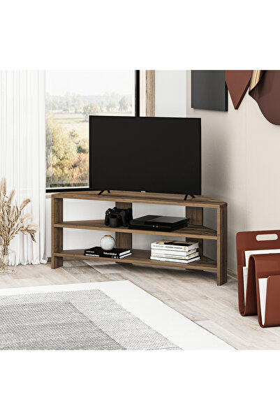 Mourah Home حامل تلفزيون زاوية من ثاليس حتى 43 بوصة - بني - ضمان لمدة عامين