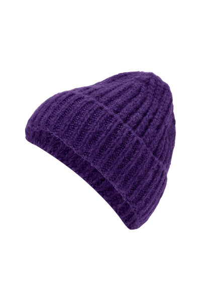 Tchibo Women's Knitted Beanie, Lilac