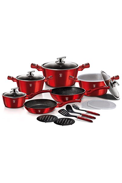 Berlinger Haus Σετ μαγειρικών σκευών από γρανίτη με αντικολλητικά υλικά, 18 τ...