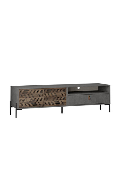 Mourah Home Mourah Dionysos Tv Stand Up To 70 Inches - Retro Grey