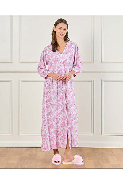 REDTAG Women Purple Printed Nightgown