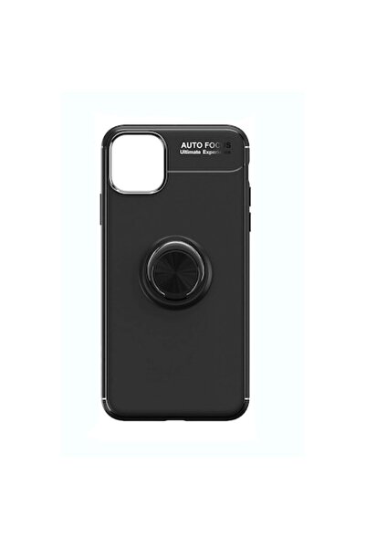 Doty Carcasă pentru iPhone 11 Pro, neagră, inel de susținere cu rotație la 36...