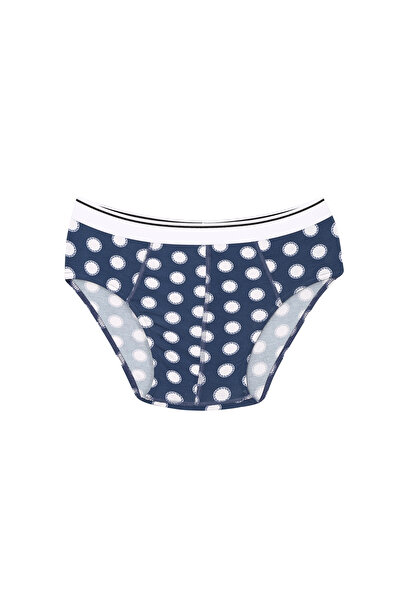 alfa expres Clothing Men's Cotton Patterned Stretch Fabric Slip Navy Blue