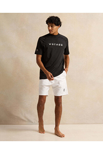 REDTAG Men White Plain Active Shorts