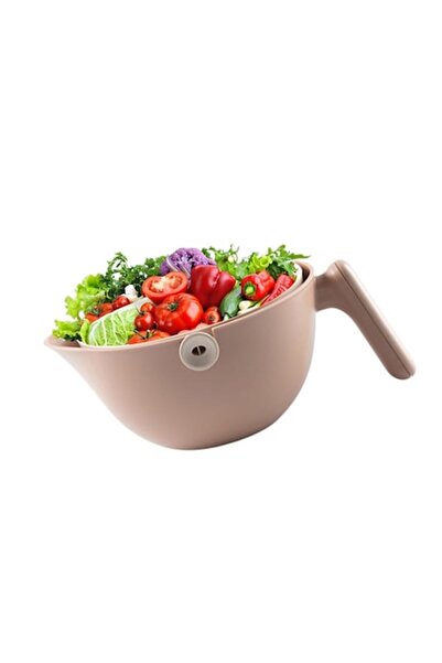 FONIX Comando Home Fruit & Vegetable Bowl, 2-Layer with Drain Filter, 2L, 30x...