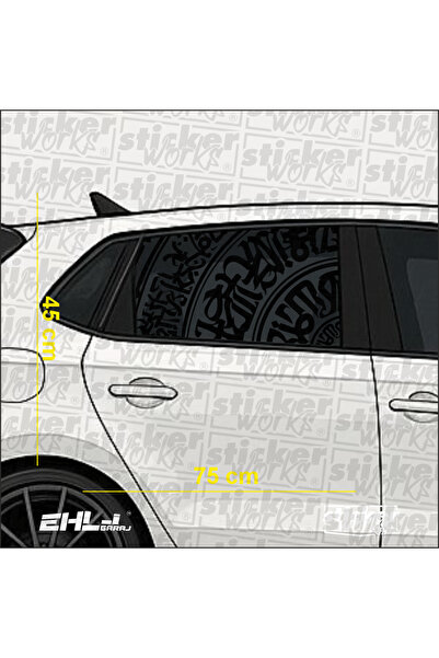 Sticker Works ملصق زجاجي بكتابة سرية