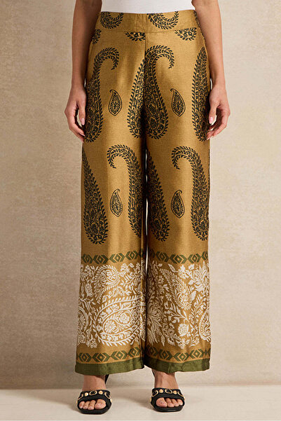 REDTAG Women Brown Printed Trousers