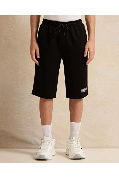 REDTAG شورت رياضي أسود من مودال للأولاد الكبار