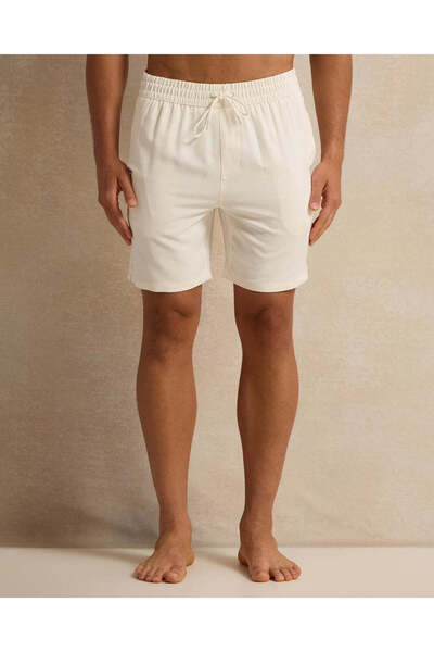 REDTAG Men Beige Solid Active Shorts