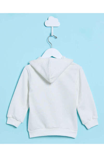 REDTAG Infant Boys White Printed Sweatshirt