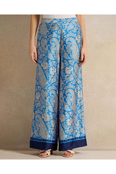 REDTAG Women Blue Printed Pants