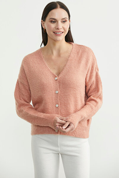 Sementa Cotton Soft Knit Cardigan - Powder