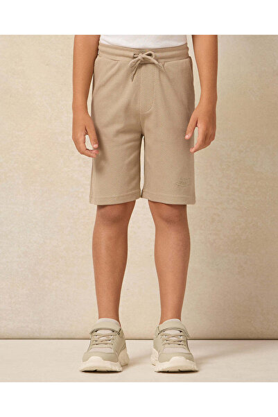 REDTAG Boys Beige Shorts