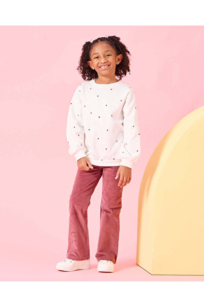 REDTAG Girls Pink Straight Fit Trousers