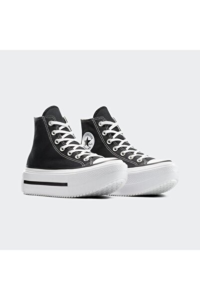 Converse A12975C-K Chuck Taylor All Star Lıft Double Stack Kadın Spor Ayakkabı Siyah