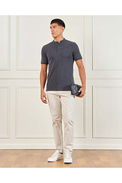 REDTAG Men Ivory Slim Fit Chino Trousers