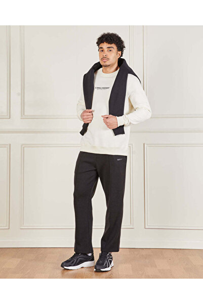 REDTAG Men Ivory Crew Neck Sweatshirt