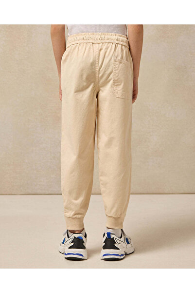 REDTAG Boys Beige Embellished Trouser Jogger
