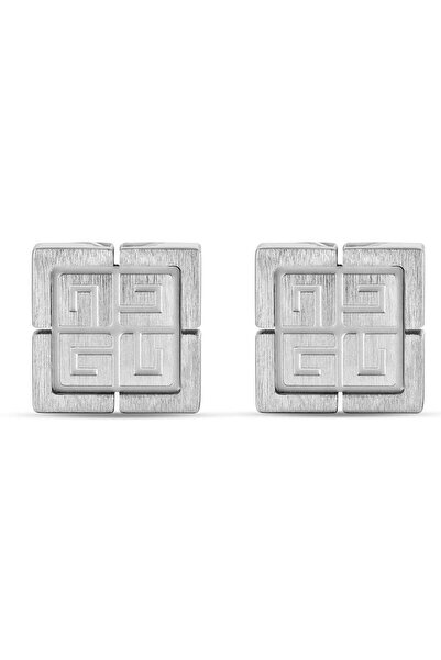 Guy Laroche أزرار أكمام تشارلي المصنوعة من الفولاذ المقاوم للصدأ المصقول