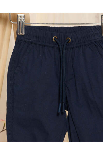REDTAG Infant Boys Navy Poplin Jogger