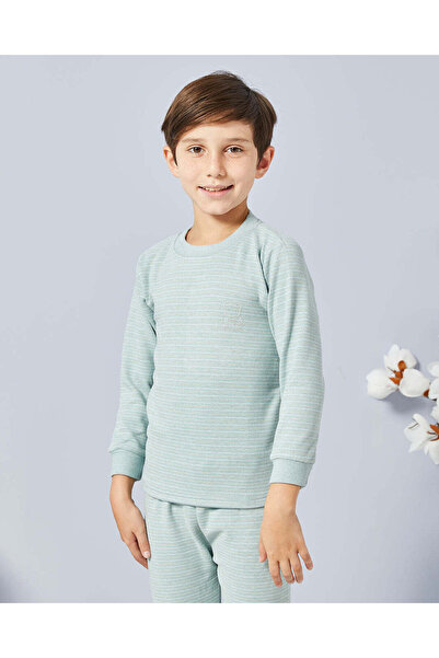 REDTAG Boys Green Printed Pyjama Set