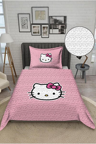 Dolce Mariee Parlak Kadife Kumaş Tek Kişilik Çocuk Yatak Örtüsü Seti (2 Parça) TKY0020