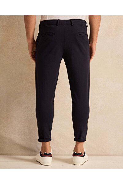 REDTAG Men Black Plain Trousers