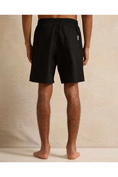 REDTAG Men Black Plain Active Shorts