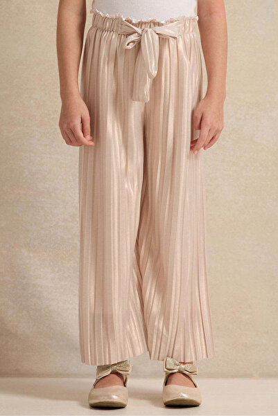 REDTAG Girls Gold Wide Leg Pants