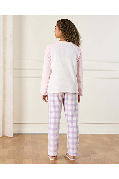 REDTAG Senior Girls Assorted Cat Embellished Pyjama Set (2 Piece)