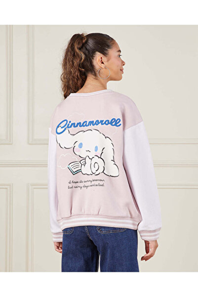 REDTAG Senior Girls Pink My Melody Drop Shoulder Sweatshirt