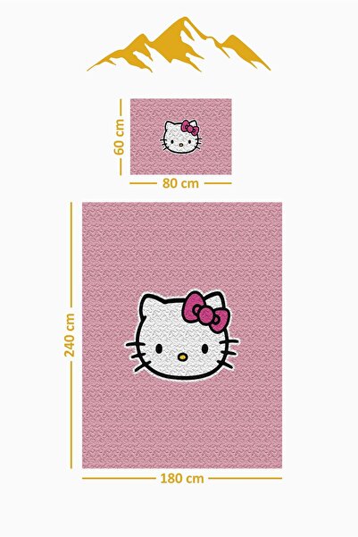 Dolce Mariee Parlak Kadife Kumaş Tek Kişilik Çocuk Yatak Örtüsü Seti (2 Parça) TKY0020