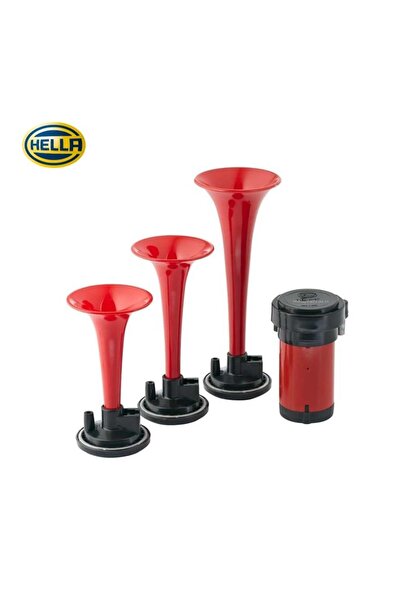 Hella 12V 3'LÜ HAVALI KORNA (KOMPRESÖRLÜ)