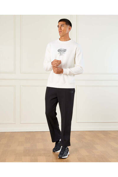 REDTAG Men White Printed Sweatshirt