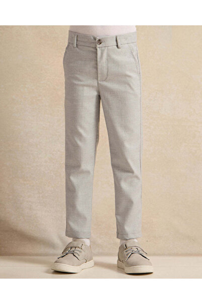 REDTAG Boys Grey Trousers