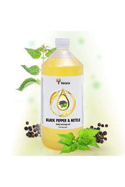 Verana Масажно масло с черен пипер и коприва